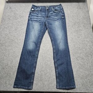 Y2K Men's Buckle Salvage Mayhem Straight Jeans Size 34L Regular Fit